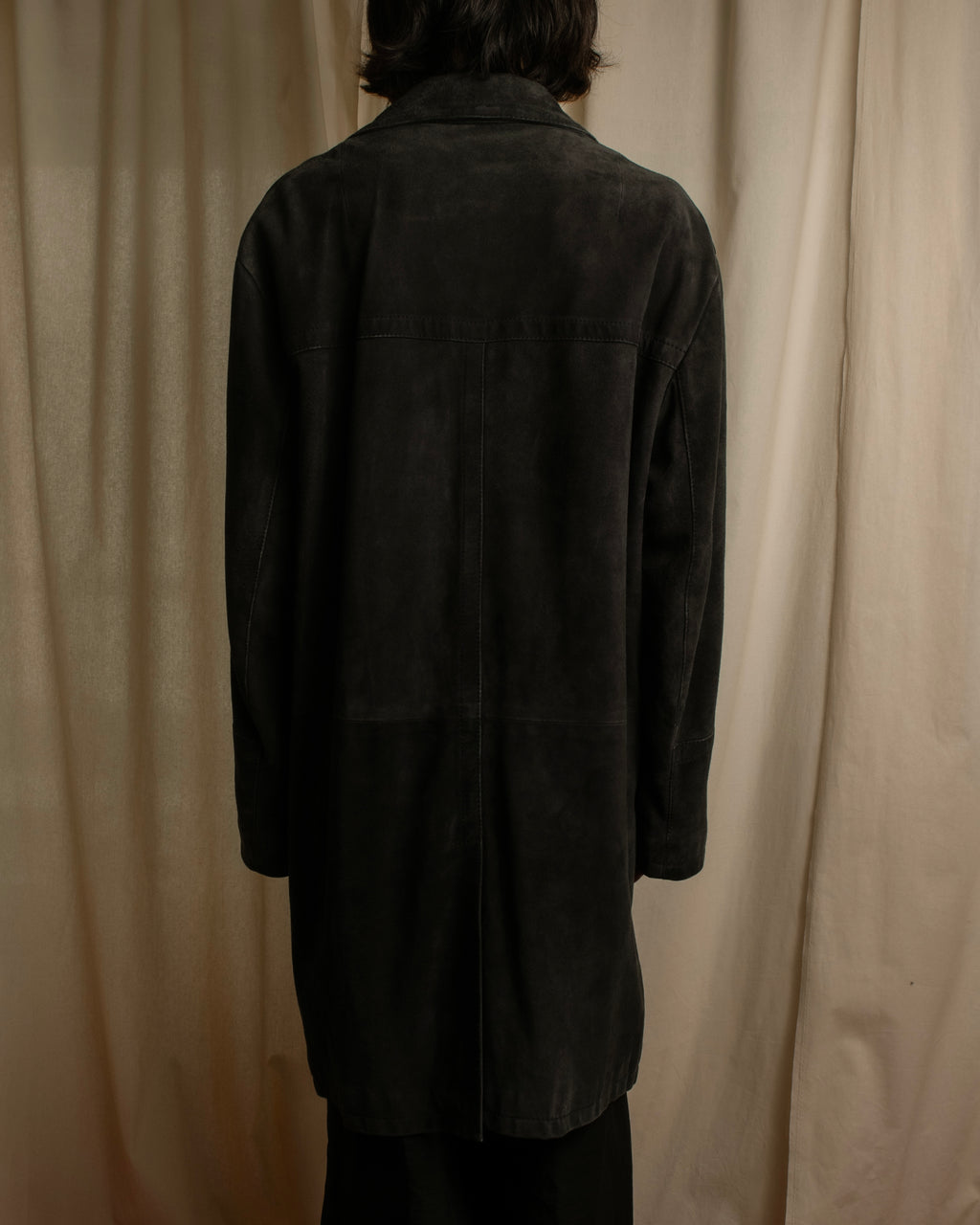 -SPECIAL- "GUCCI" 1998's-01's Tom Ford period beautiful faded suede long coat