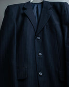 “BALENCIAGA” pinstripe beautiful shape tailored jacket