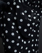 "robe de chambre COMME des GARCONS" 2002SS White dot pattern open collar shirt
