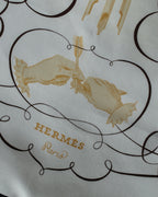 "HERMES" LART DECRIRE Carré  90 silk scarf