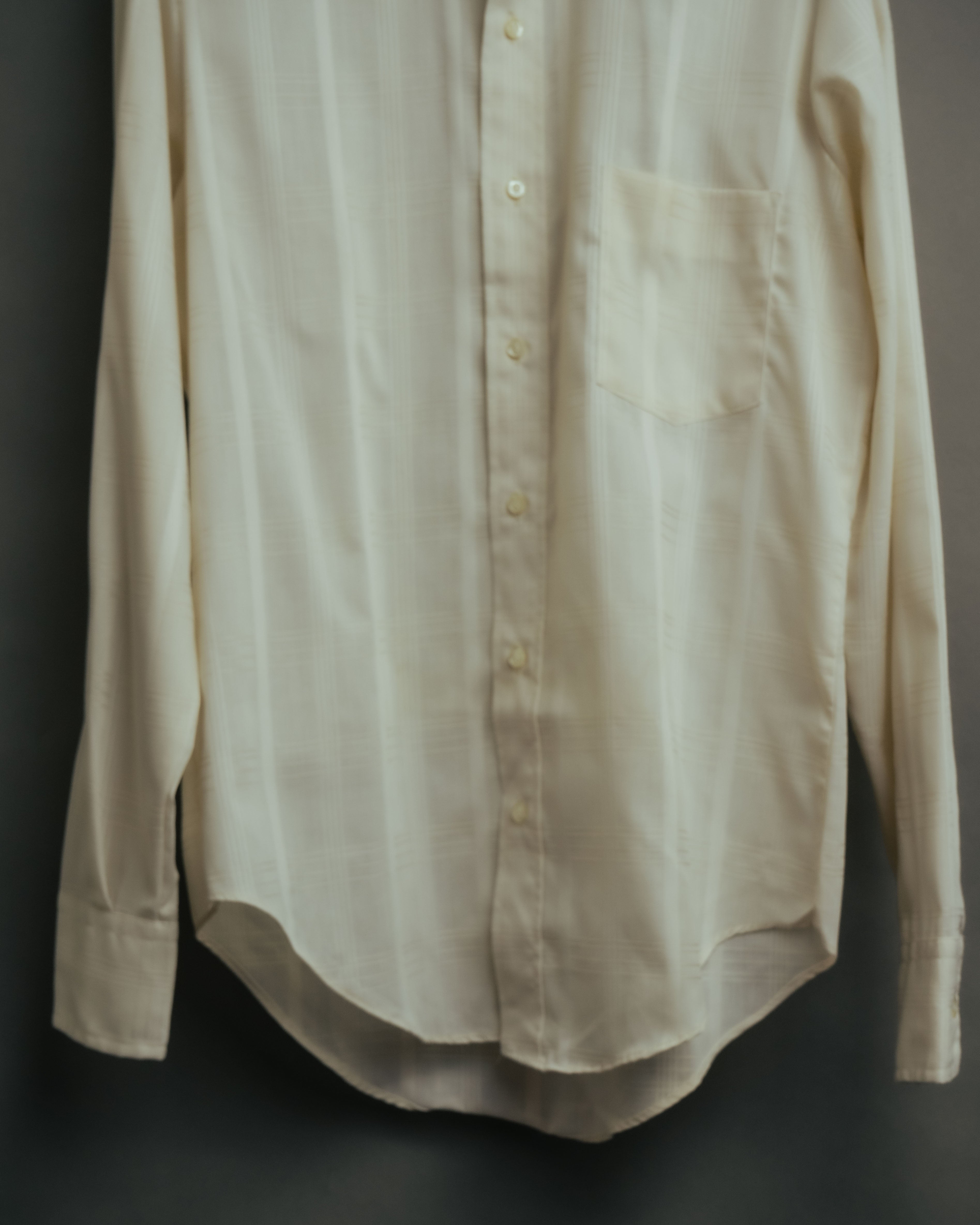 -MOOD Vintage Collections-
70’s-80’s Tone on tone check dress shirt