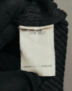 “GUCCI” 90’s-00’s Ribbed knit cardigan with gold buttons