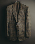 "Ermenegildo Zegna" 80's-90's Textured silk single-breasted blazer