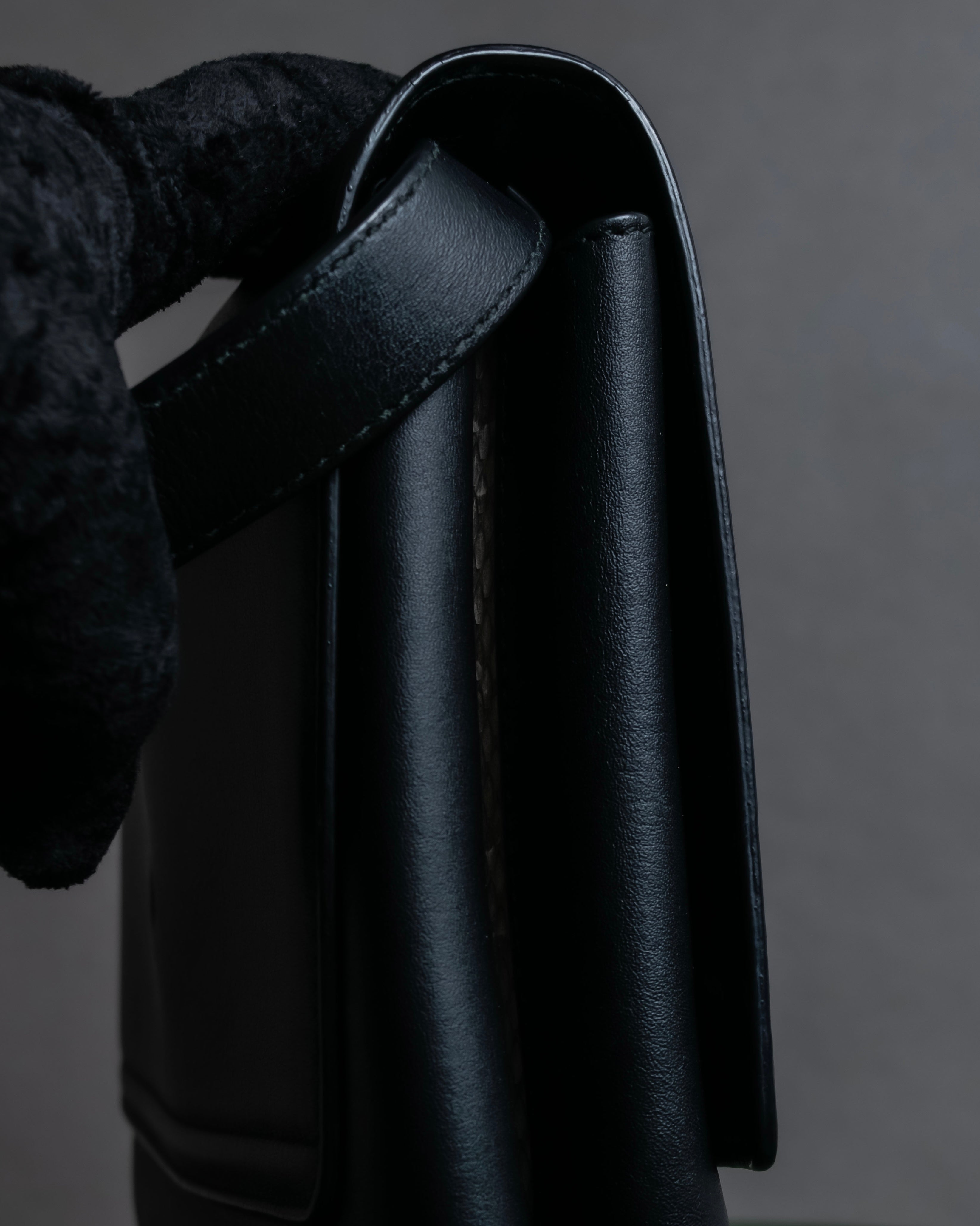 "JIL SANDER" Minimalist design leather shoulder bag