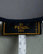 "FENDI" Embroidered check maxi onepiece