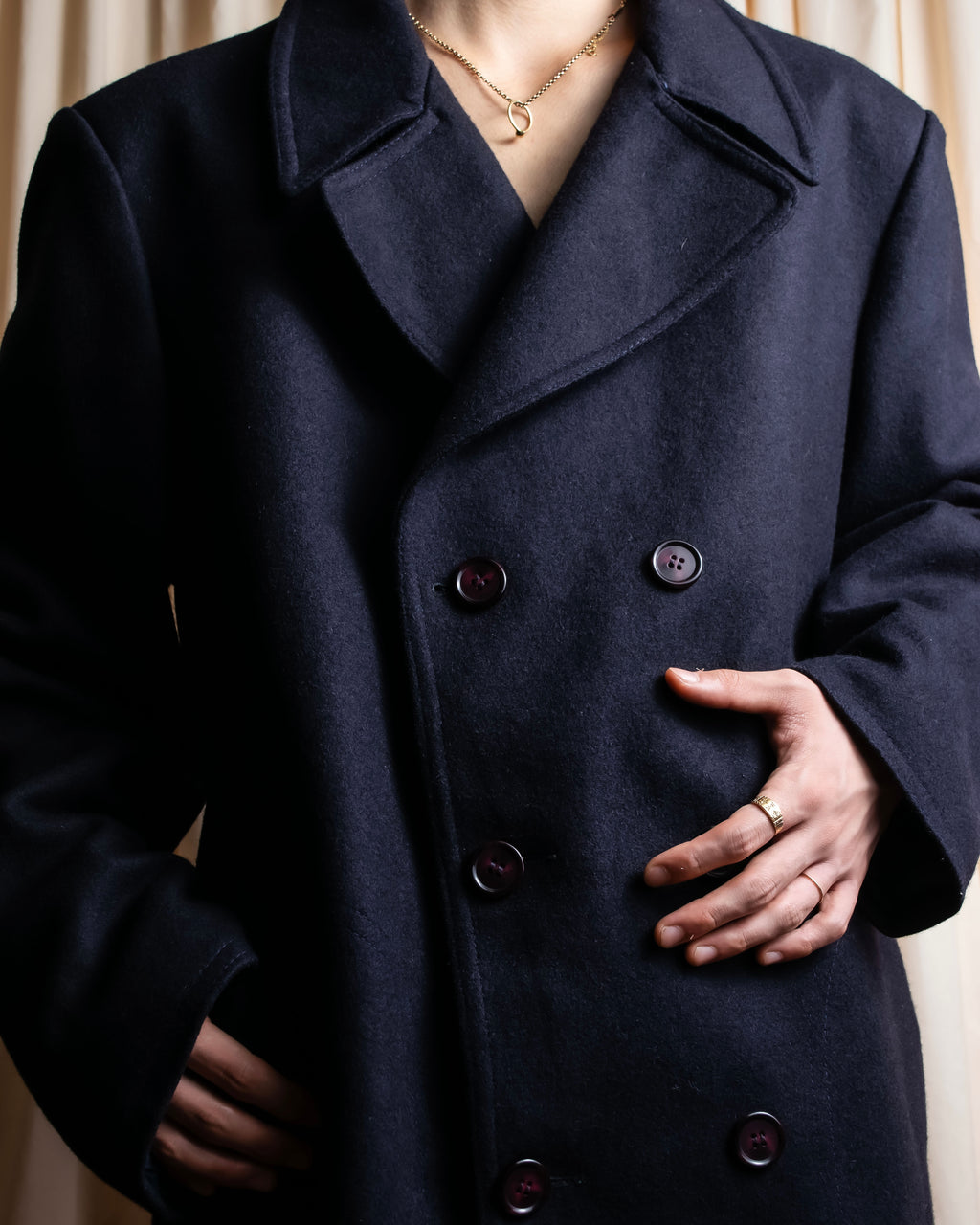 Vintage super oversized Peacoat