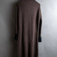 "Composition by KENZO" Fuzzy material cleric design knit coat