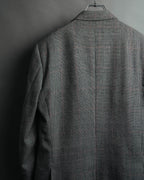 -MOOD MILLÉSIMES- 80’s-90’s Prince of Wales check wool double-breasted setup suit