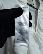 "GUCCI" Michele period ruffle round collar linen pullover shirt