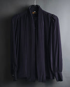 "Yves Saint Laurent" Late 80s silk bow tie blouse