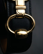 “HERMÈS” 90’s Horsebit leather belt