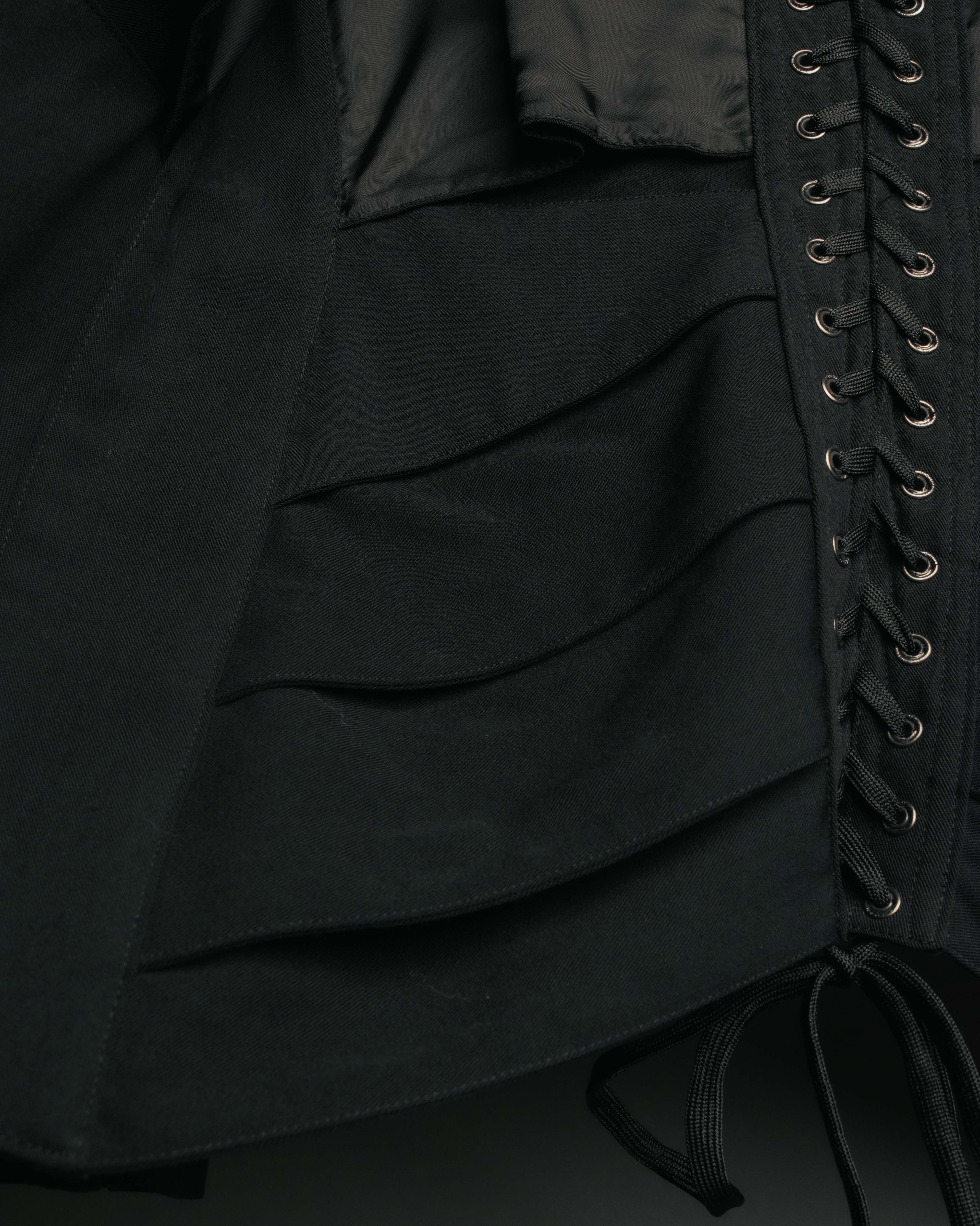 -SPECIAL- “Jean Paul GAULTIER FEMME” 2005-2011 Corset lace-up tailored zip jacket