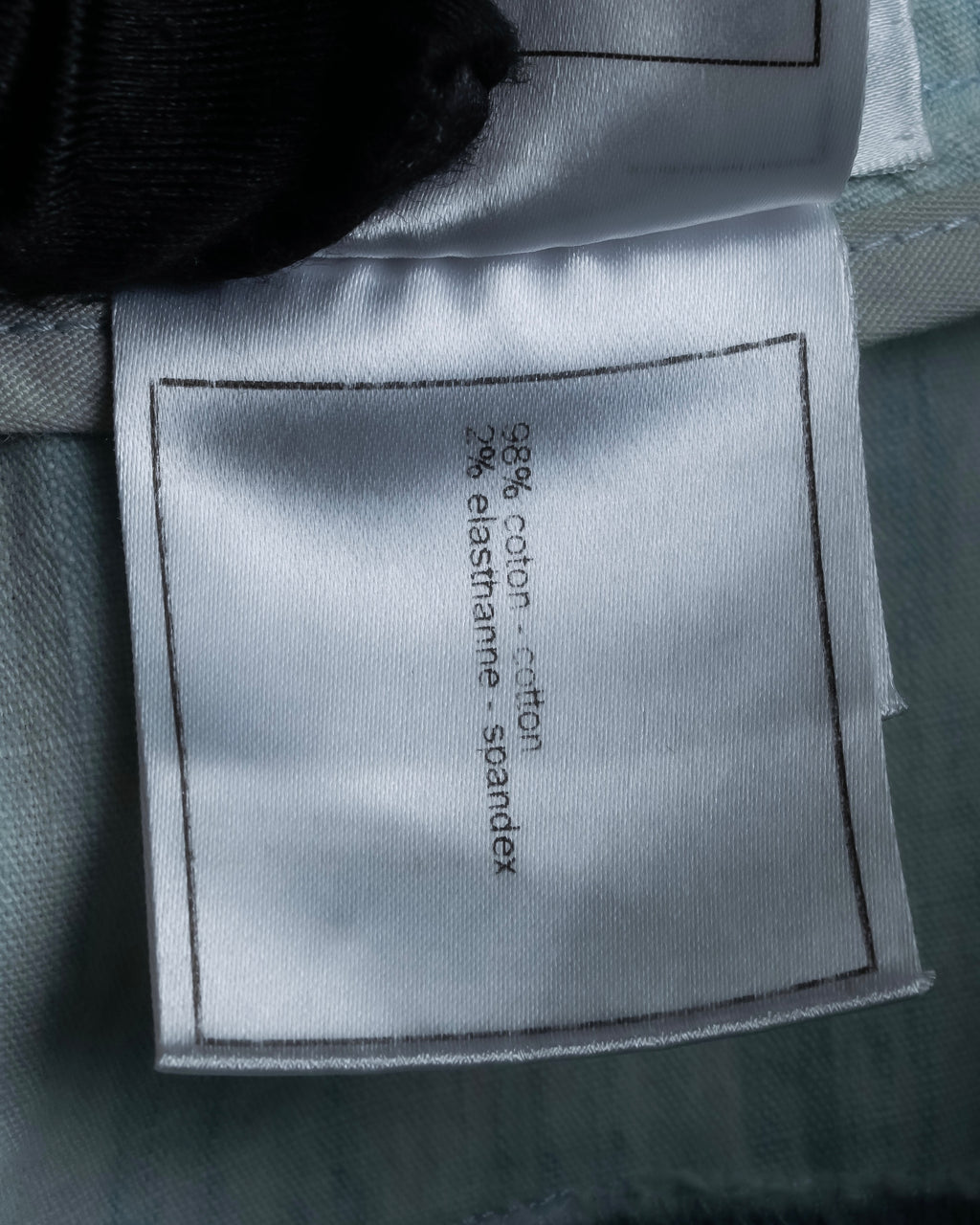 "CHANEL" Coco Mark button detail washed flared denim