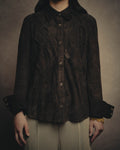-SPECIAL- “BOTTEGA VENETA” 80’s-90’s Intrecciato suede leather shirt