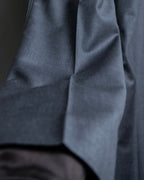 "CHANEL" 100% wool wide tapered slacks