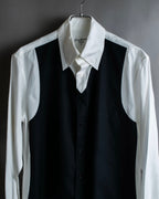 "Yohji Yamamoto POUR HOMME"
13AW Tuxedo vest fake layered design shirt
