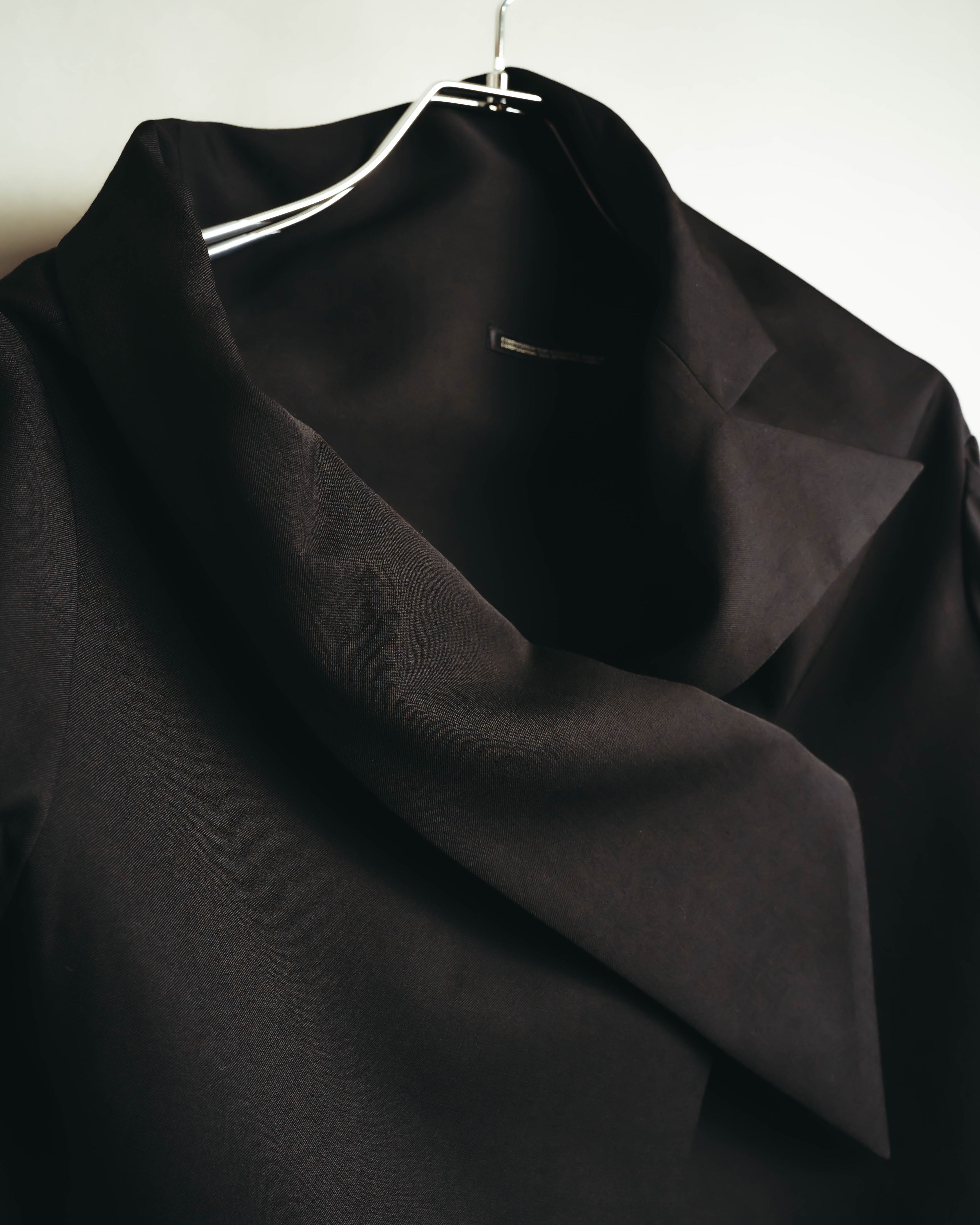 –SPECIAL– "Yohji Yamamoto" 98AW Sculptural asymmetric draped wool jacket