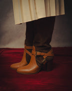 -SPECIAL- “Ralph Lauren” 2010’s-20’s Sareena washed vachetta long boots