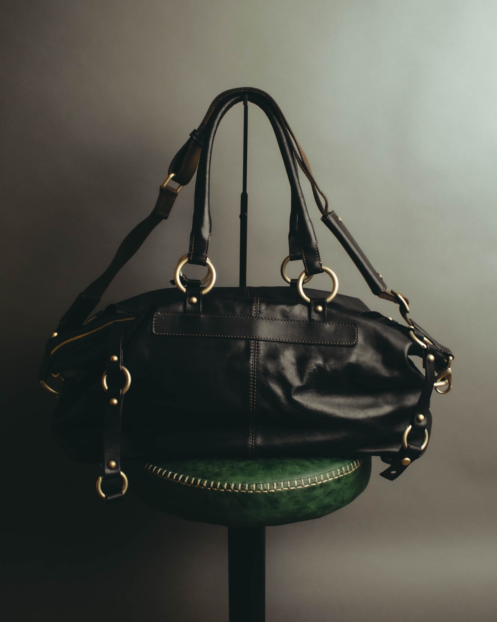 "Valerio Valeriani" 00's-10's Convertible leather Boston bag