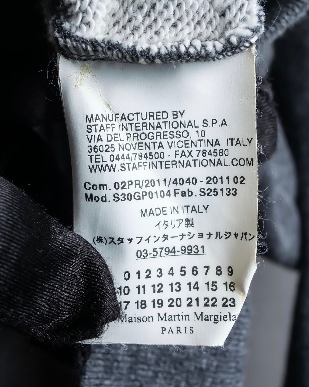"MAISON MARGIELA" Replica series elbow patch sweat