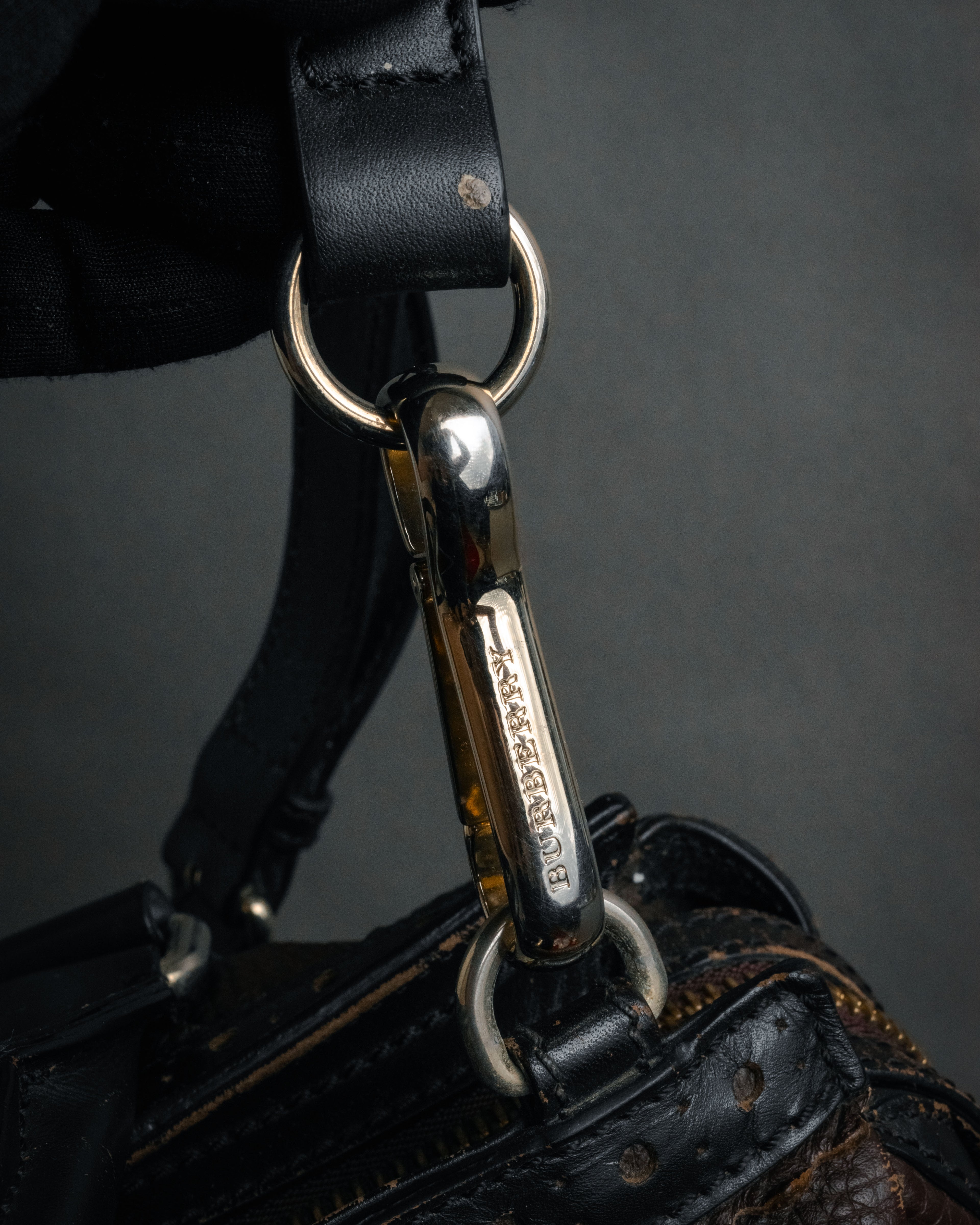 “BURBERRY” 2010’s Brogue tassel leather bag