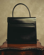 "LOEWE" 80's-90's Structured top-handle shoulder bag