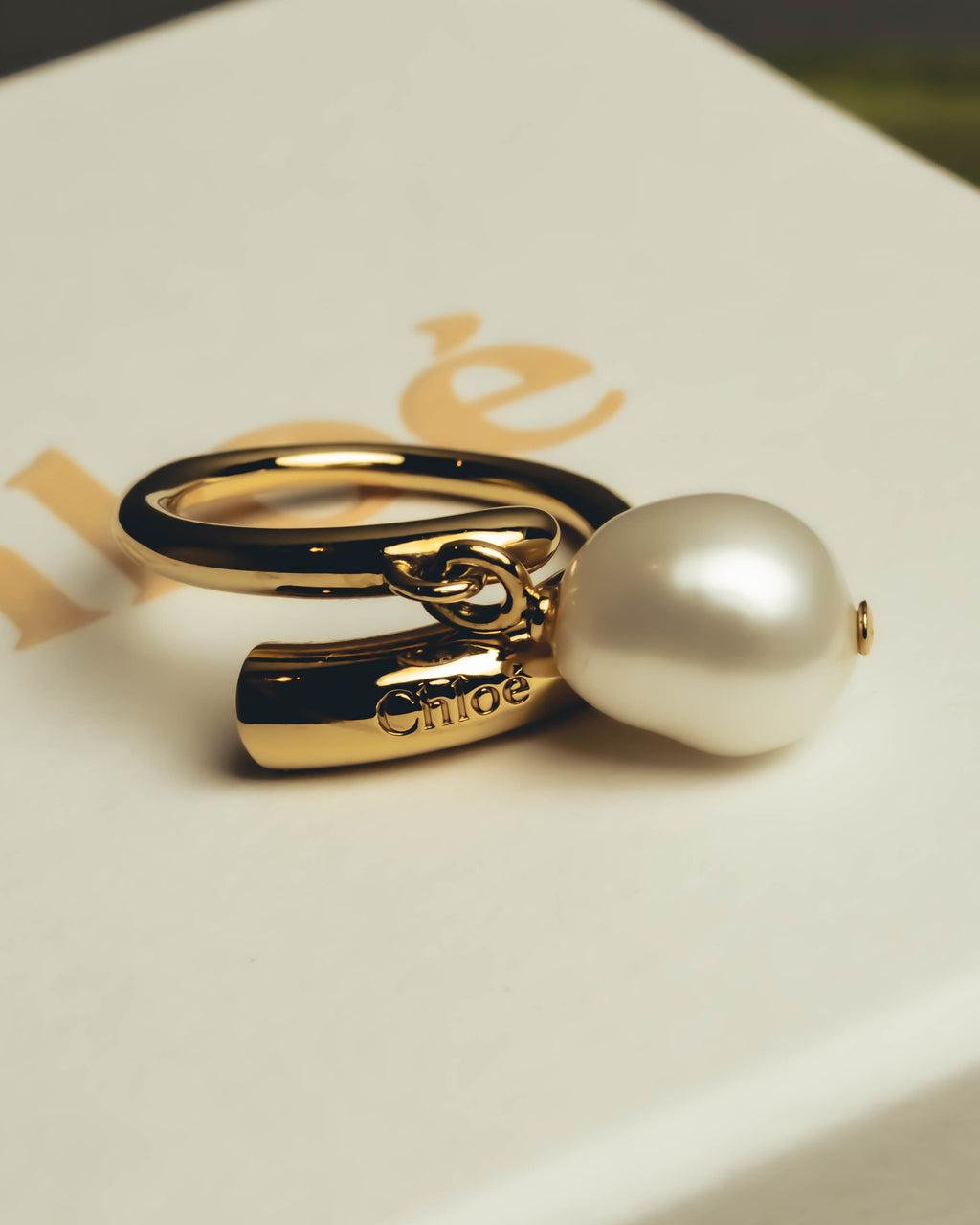 "Chloé" 2020's Pearl charm ring