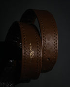 “BALENCIAGA” 2018’s- Archive-inspired spiral buckle belt