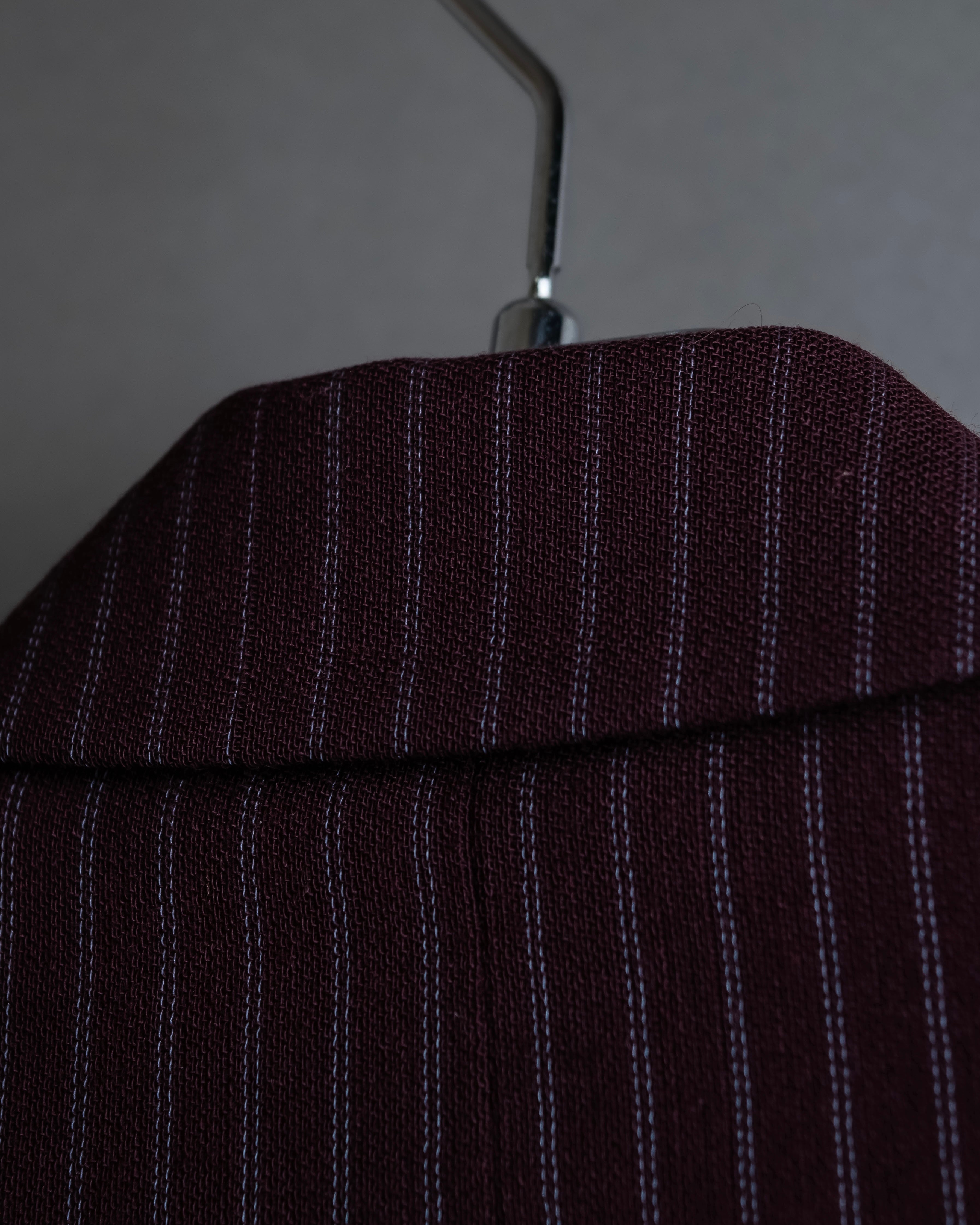 "GIANFRANCO FERRE" Striped peak lapel 1 button tailored jacket