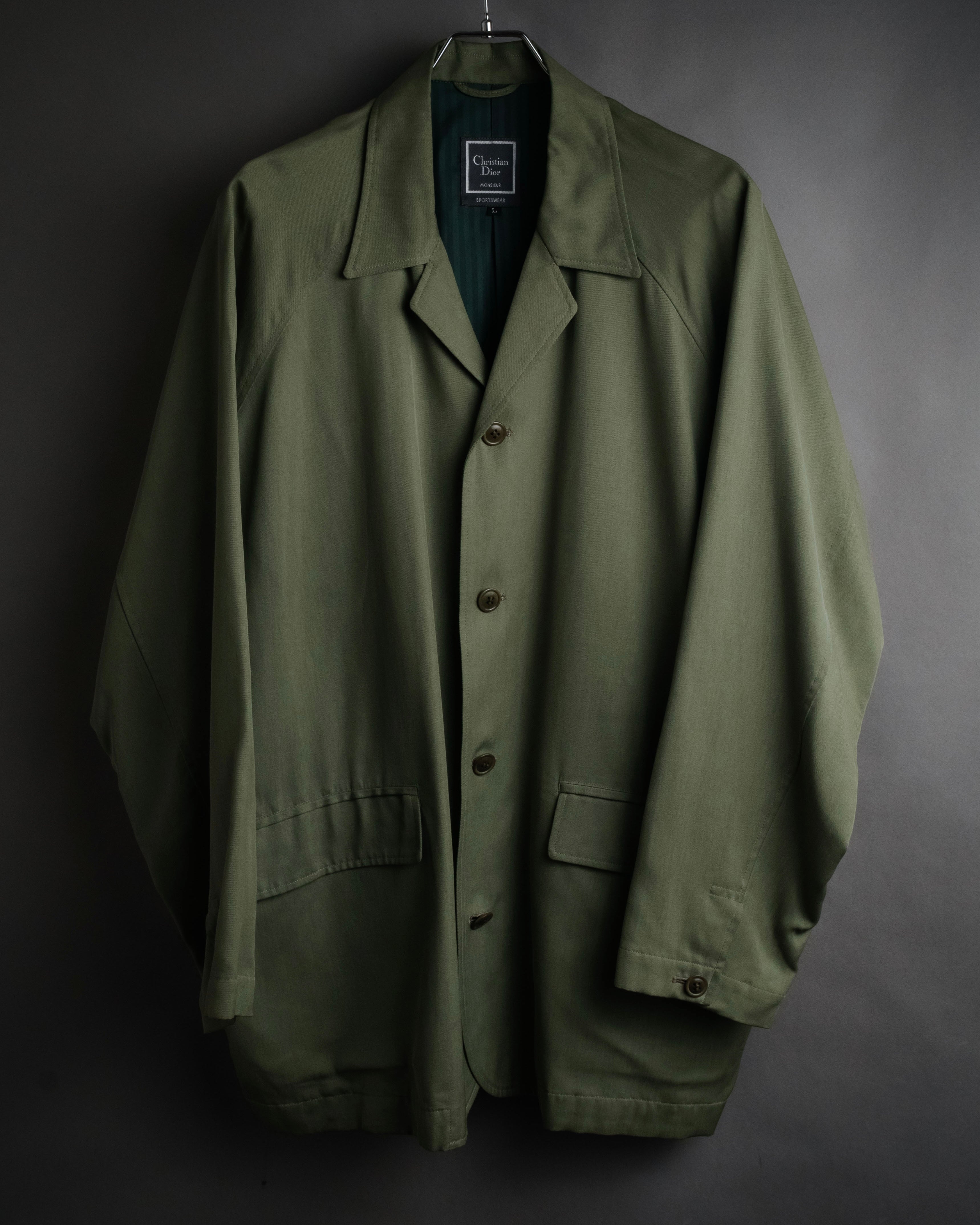 “Christian Dior” 90’s Silk drape sports jacket