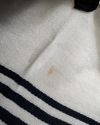 "GUCCI" 90's-00's Line fringe design two-tone long stole