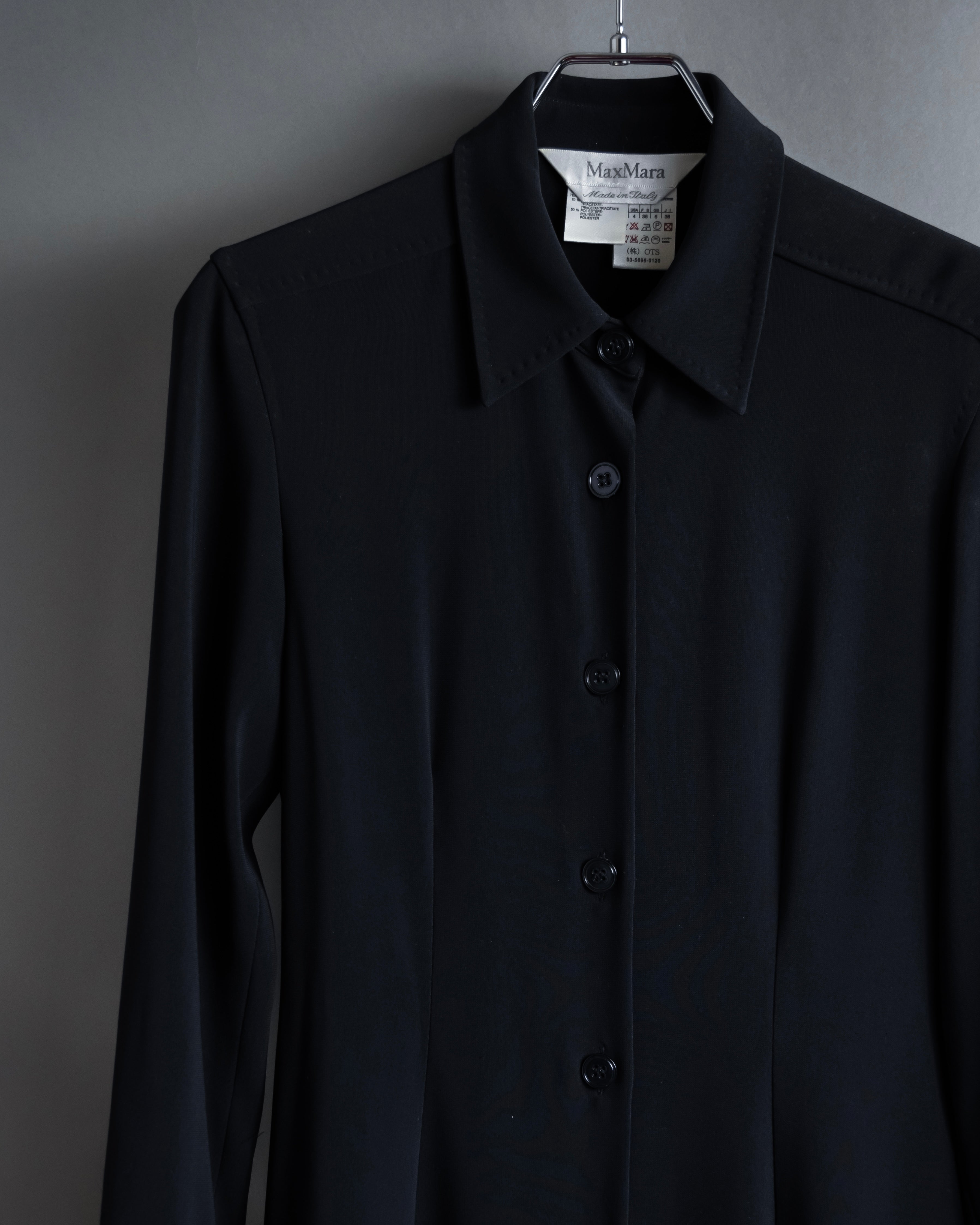 "Max Mara" 90's Refined design long shirt dress