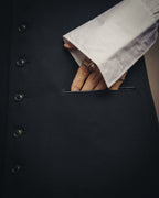 -SPECIAL- “Y’s” 90’s long tailored leather-trimmed vest