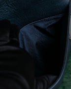 "Valentino Garavani" Saddle stitch design grain leather hand bag