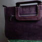 "JEAN PAUL GAULTIER" Horizontal star＆moon chain design purple leather bag