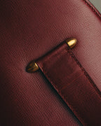 "Cartier" 80's-90's Bordeaux leather handbag