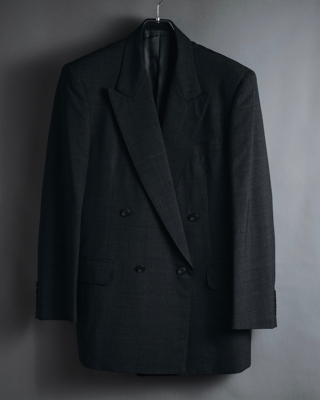 "Burberrys" 90’s double-breasted peak lapel suit set-up