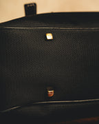 “Salvatore Ferragamo” 90’s-00’s Gancini-detail textured canvas shoulder bag