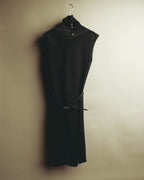 "ALAÏA" 00's-10's Sculptural high-neck sleeveless maxi dress