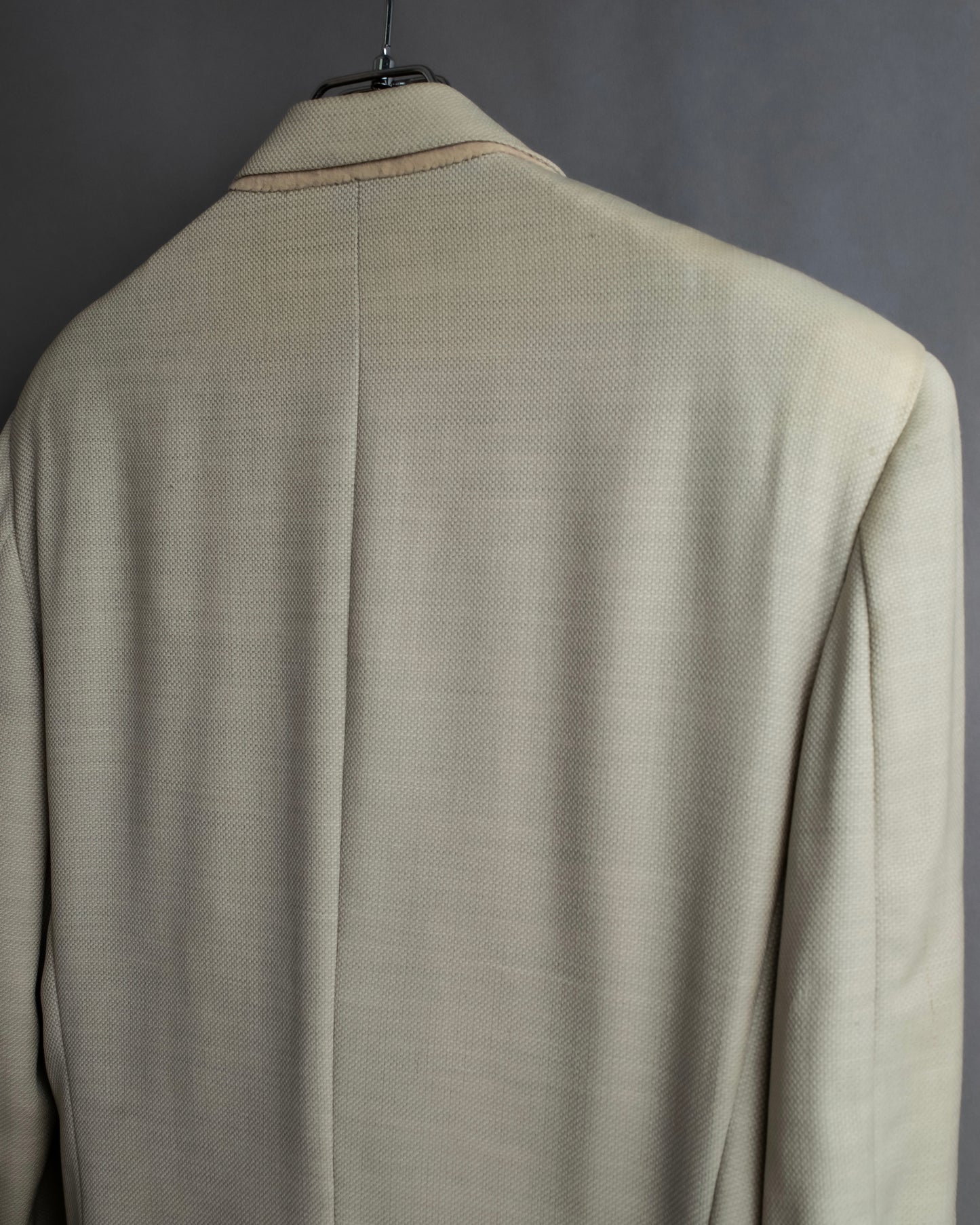 "CHRISTIAN DIOR MONSIEUR"
Peaked lapel double breasted wool tailored jacket