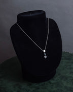 "GUCCI" Heart motif silver necklace