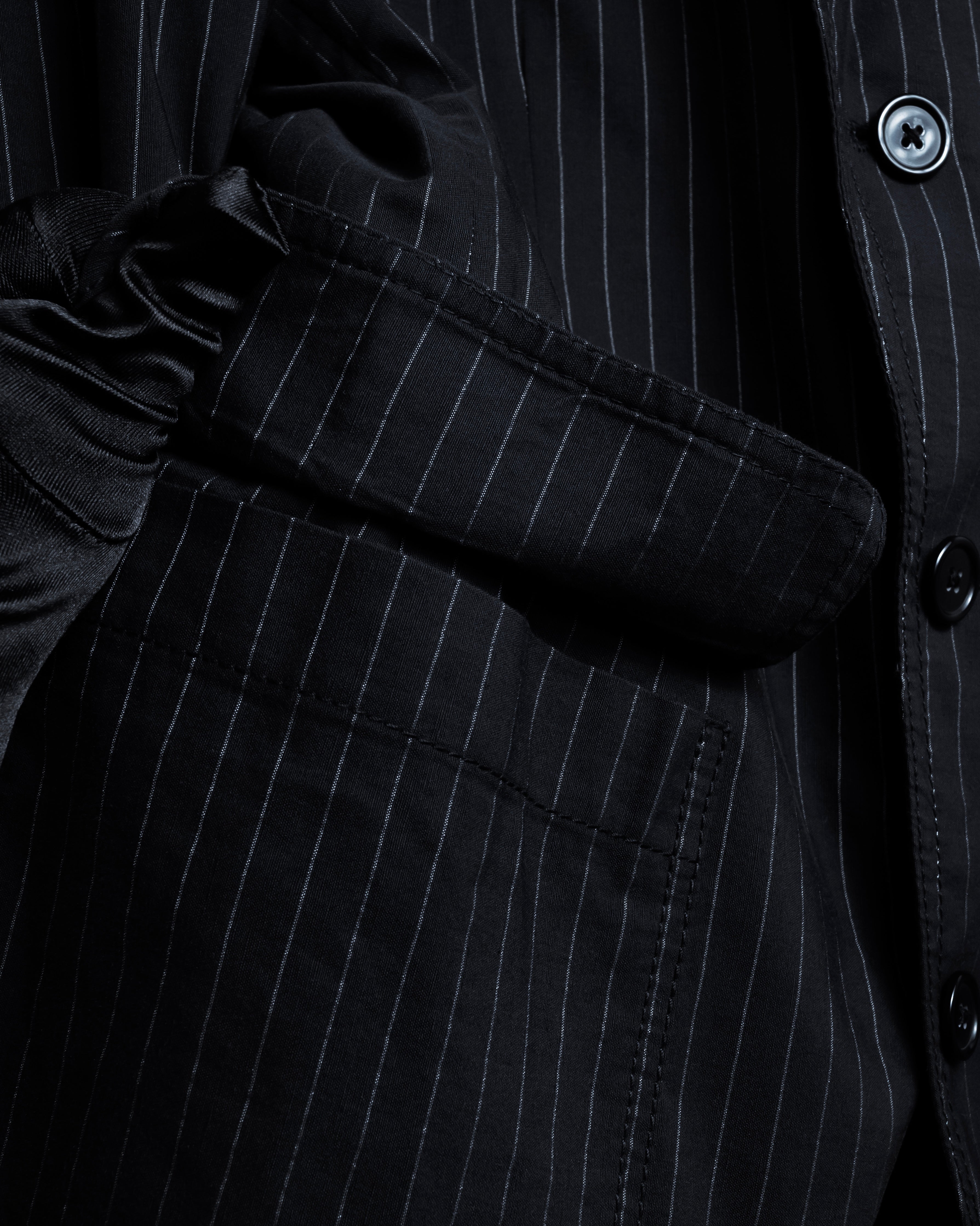 "Dolce & Gabbana" Collar switching design pinstripe pattern tailored jacket