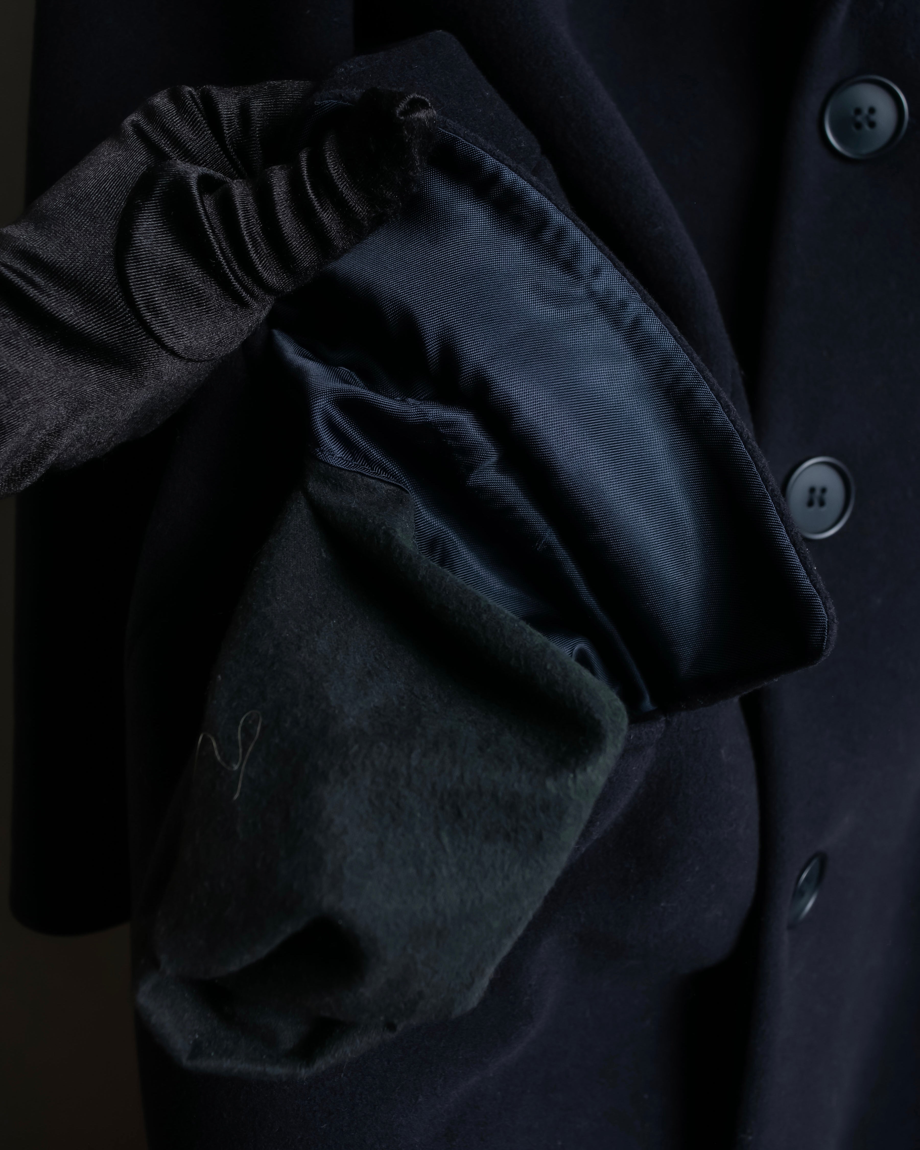 "EMPORIO ARMANI" Single-breasted oversized chester coat