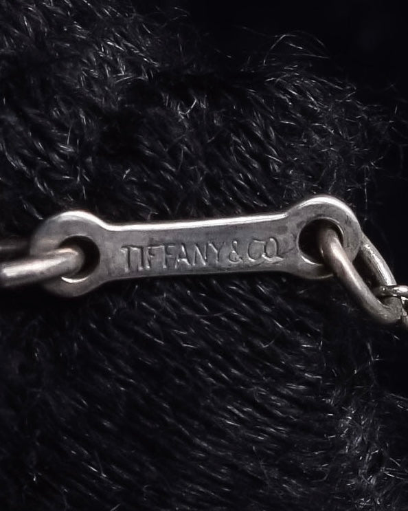 "Tiffany&Co" Small claus motif silver necklace