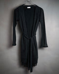 “DRIES VAN NOTEN” 90’s–Early 00’s Cashmere and silk layered belted cardigan