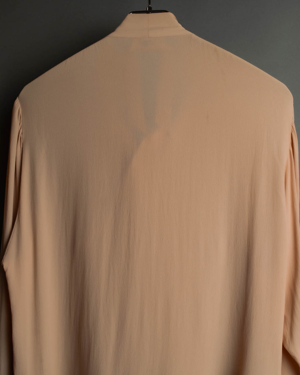 "N°21" 2020's Asymmetric bow tie acetate silk blouse