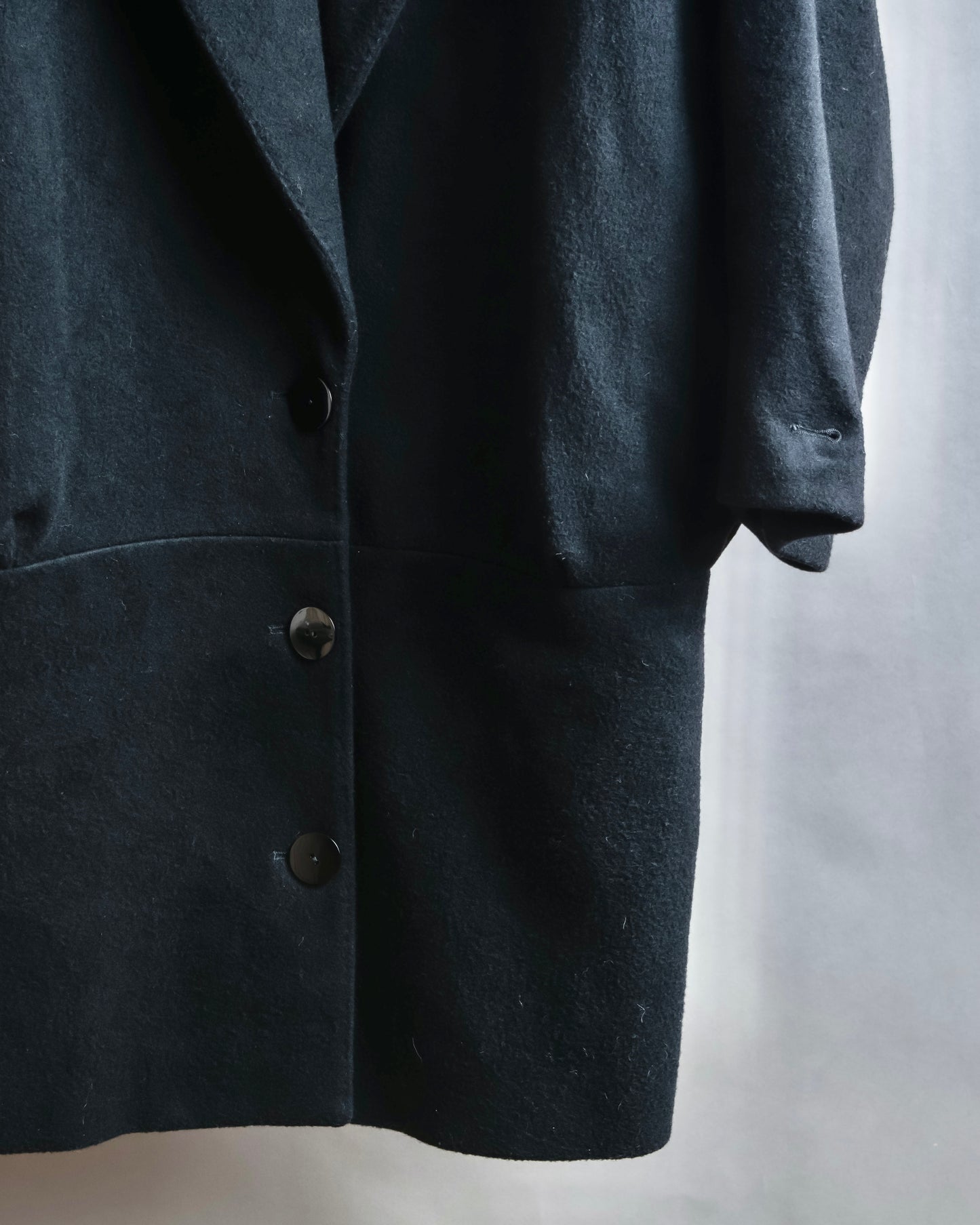 "STELLA McCARTNEY" Cashmere blend peak lapel tailored coat