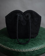 “Salvatore Ferragamo” 90’s Knot handle suede bag