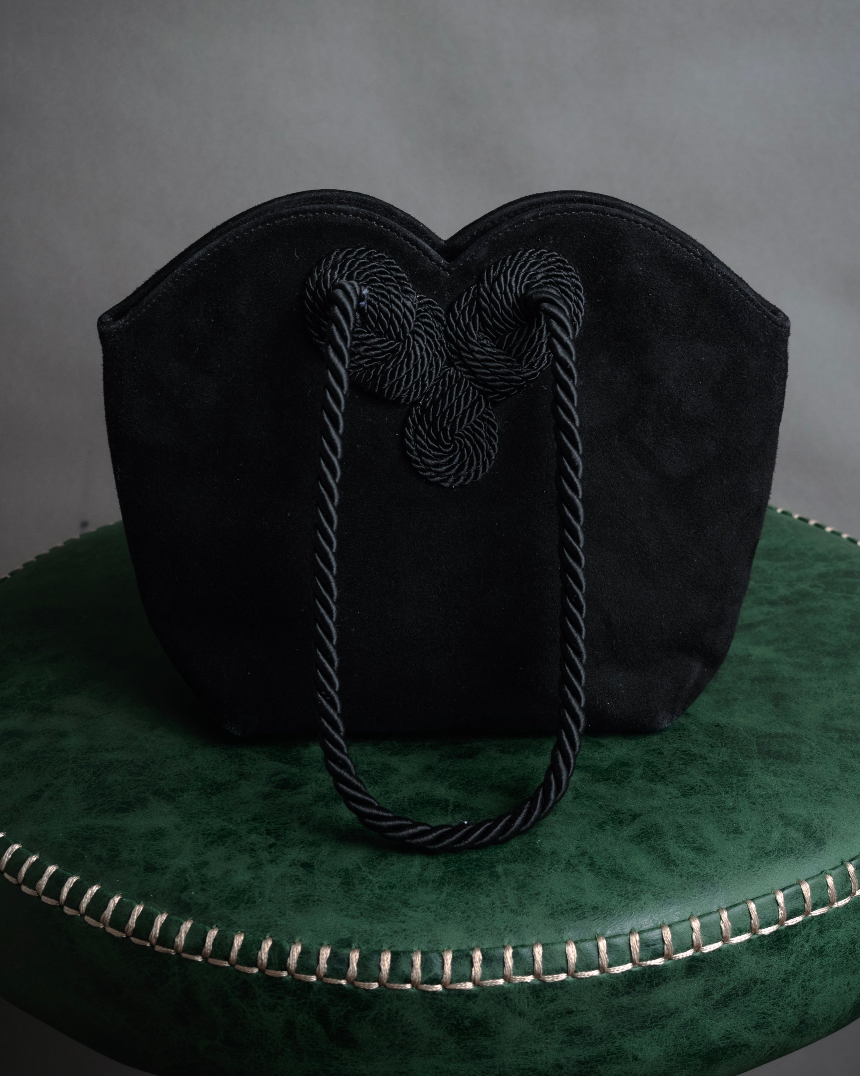 “Salvatore Ferragamo” 90’s Knot handle suede bag