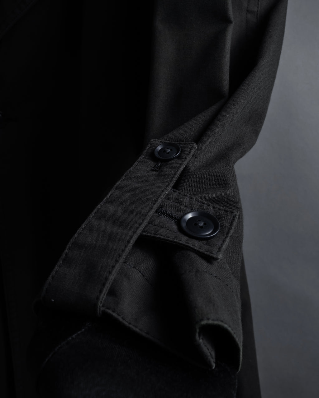 "Ground Y" 19AW Draping design cotton gabardine trench coat